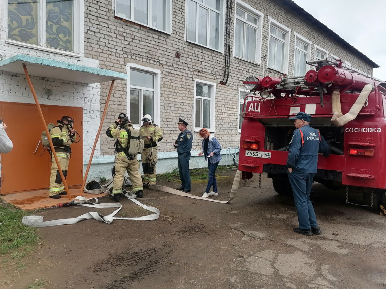 Учебно-тренировочная пожарная эвакуация..