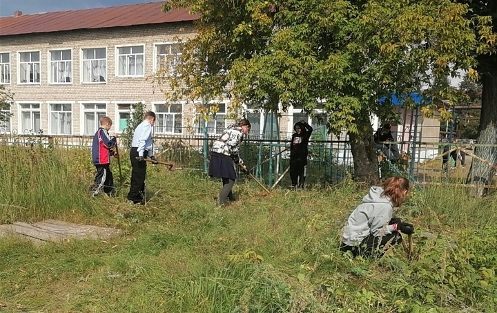Осенний субботник.